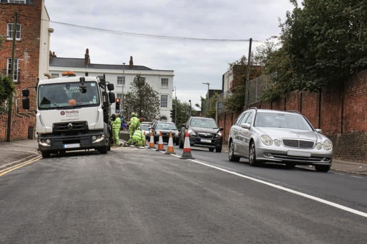 Work on resurfacing Sidmouth Street on Saturday, October 23 Picture: Dijana Capan/DV Vision