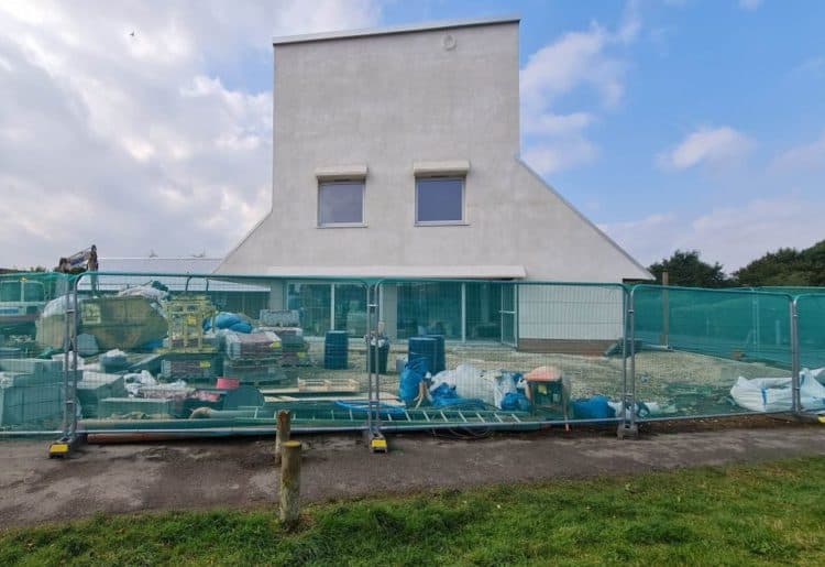 The new building in School Green