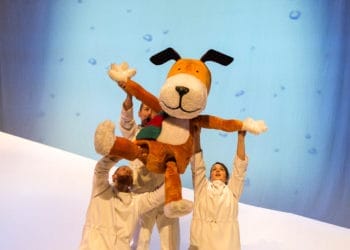 Slot Machine theatre company tell the story of Kipper, his friends and their adeventure in the snow. Picture: Luminous Photography