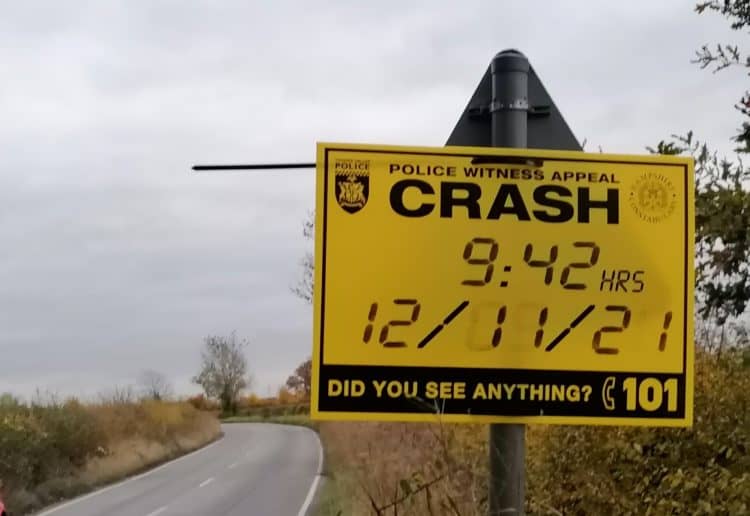 Police are appealing for witnesses to a fatal road traffic collision in Grazeley to come forward Picture: Steve Smyth