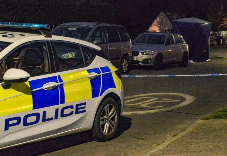 A police presence is in Coley Park this evening following reports of a stabbing Picture: Steve Smyth