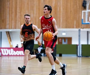 Isaac Round advances the ball