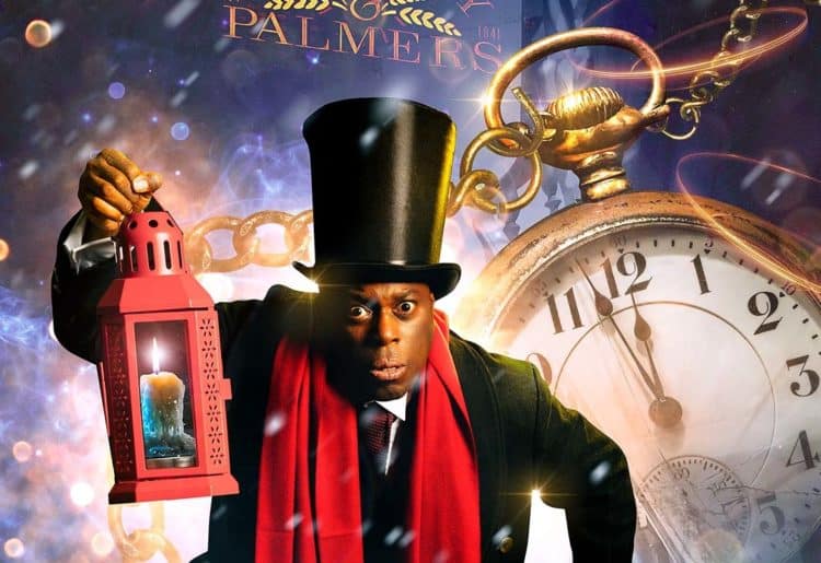 Dave Fishley is Scrooge in Reading Rep's production of A Christmas Carol
