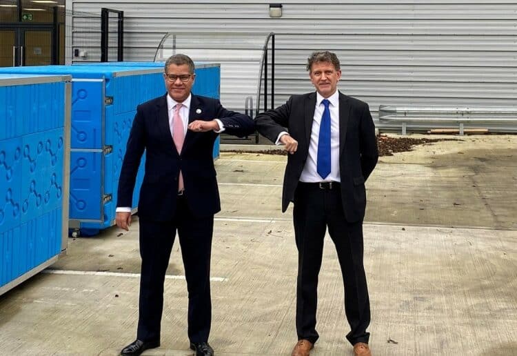 Alok Sharma visited Tower Cold Chain to learn more about its role in creating sustainable pharmaceutical logistics