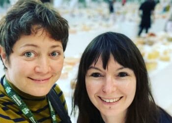 Grumpy Goat owners Charlie and Anne-Marie Beatty at the World Cheese Awards