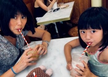 Dr Michelle Teng with her daughter Sofia