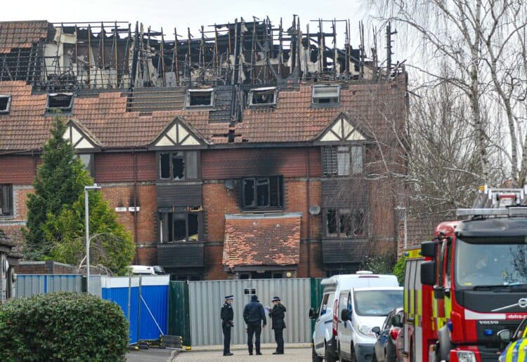 Structural scaffolding will now be installed to keep the building from collapsing. Picture: Steve Smyth