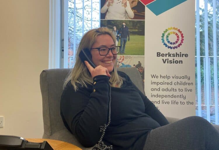 Bekrshire Vision has been running a telephone befriending service during the pandemic