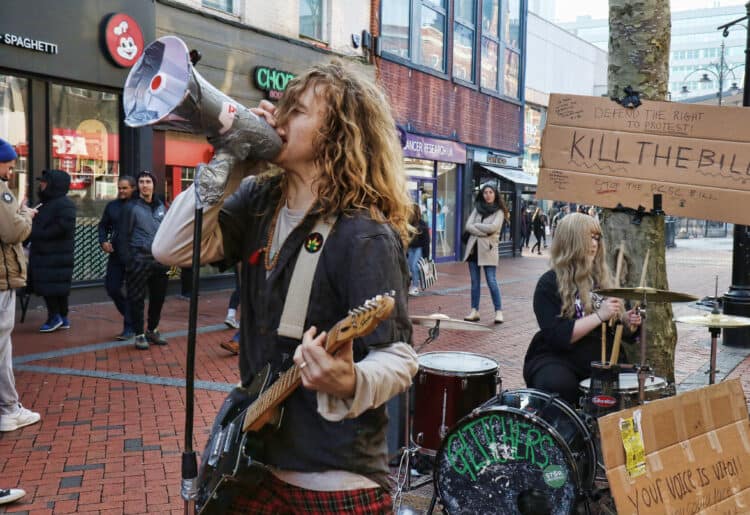 Reading Today; Glitchers Band; Protest Band; Kill the Bill