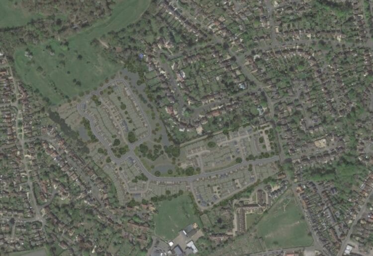 The Reading Golf Club site seen from the air Picture: LDRS