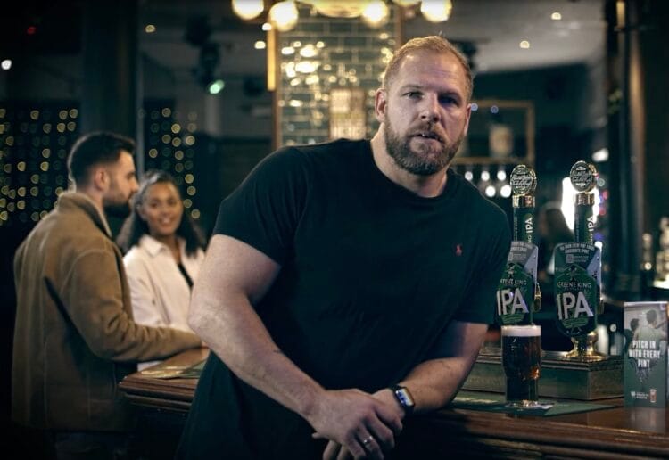 James Haskell has teamed up with Greene King to celebrate its grant scheme for grassroots sports clubs, Proud To Pitch In