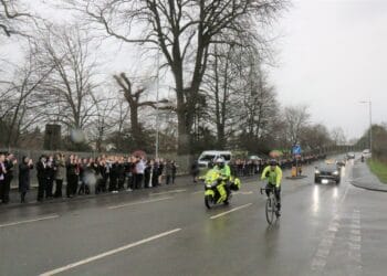 Tom Daley cycles through Caversham as part of his Hell of a Homecoming challenge
