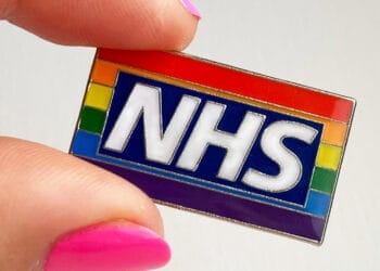 An NHS Rainbow Badge. Picture courtesy of Reading Pride