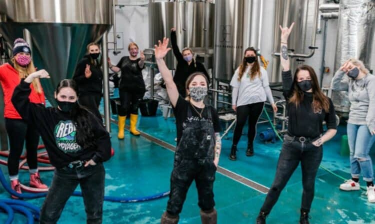 Double-Barrelled Brewery celebrates International Women's Day with a special women-only brew day
