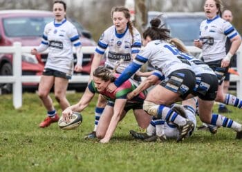 Alice Denton-Rice bags Abbey’s first try @Rugbygrandad