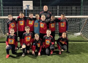 The Reading YMCA team wearing their new kits, donated by Selco Builders Merchants