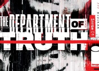 The cover of the first issue of Department of Truth, a comic from Image