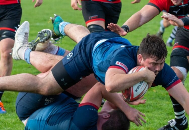 James Baker in action for Rams