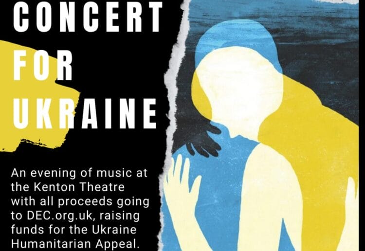 Purdy has organised a concert for Ukraine at the Kenton Theatre on Sunday, March 30