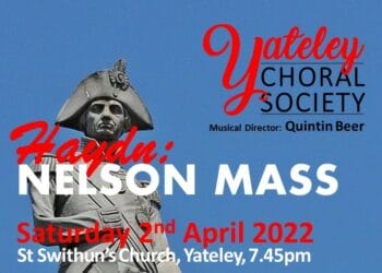 The poster for Yateley Choral Society's spring concert