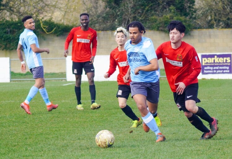 Monay Mills-Chandler v London Samurai Rovers with Rafa Brando in the background Picture: Peter Toft