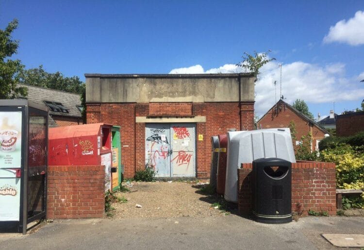 A bottle bank in Erlegh Road was a victim of fly-tipping last summer Picture: LDRS