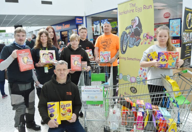 The Thames Vale Vultures egg collection for the Berkshire Egg Run at Asda Lower Earley in 2017 Picture: Steve Smyth