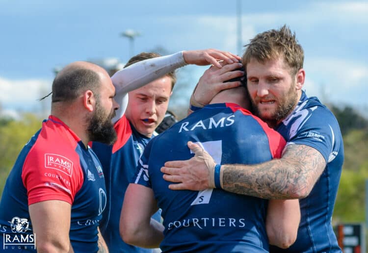 Vooght and Robbie Stapley embrace Picture: Tim Pitfield