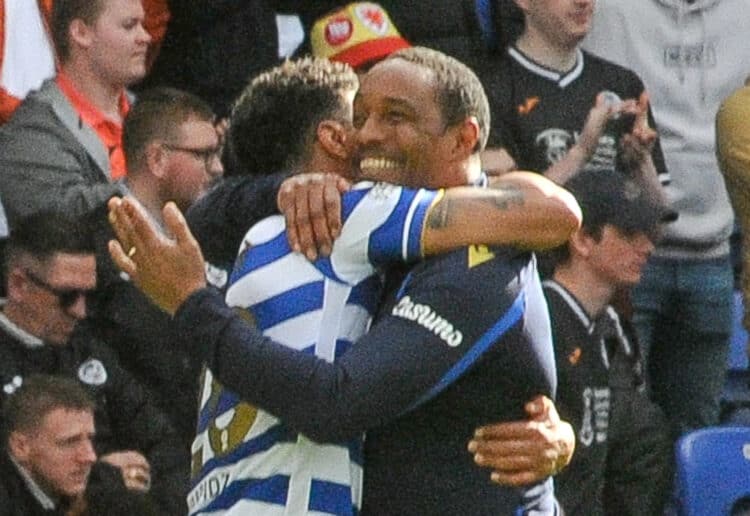 Reading FC manager Paul Ince and Josh Laurent
