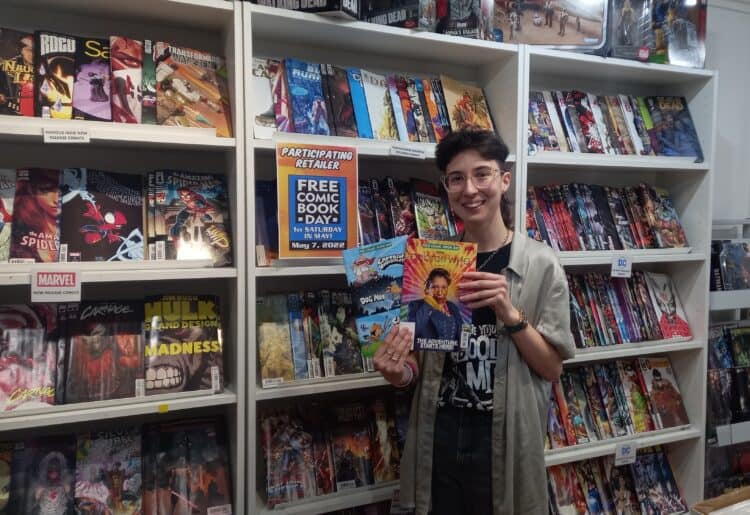 Crunch Comics will be giving out two free comic books to celebrate the event, as well as holding sales on comics and collectibles. Picture: Jake Clothier