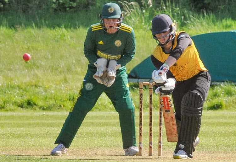 Wokingham v Finchampstead (batting) Ben Moffat batting