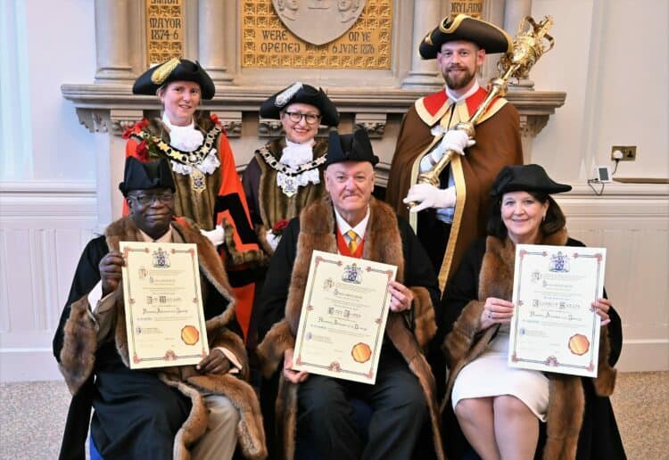 New aldermen Tony Jones, Joe Williams and Jeannette Skeats. Picture: Chris Forsey / Reading Borough Council