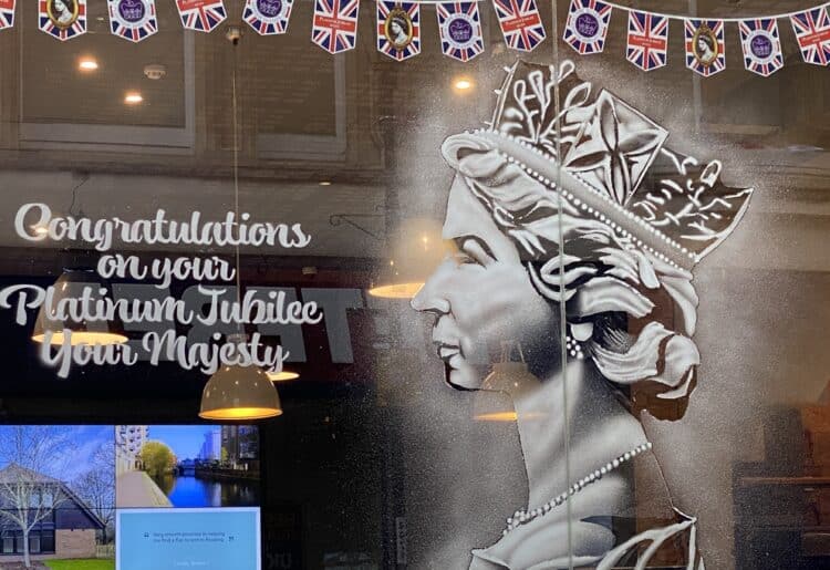 The special window display at Haslams in Reading Picture: Phil Creighton