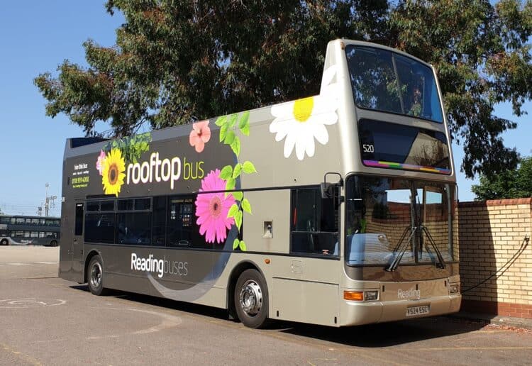Reading Buses open topped bus will run along the 17 route on Jubilee Friday, Saturday and Sunday Picture: Reading Buses