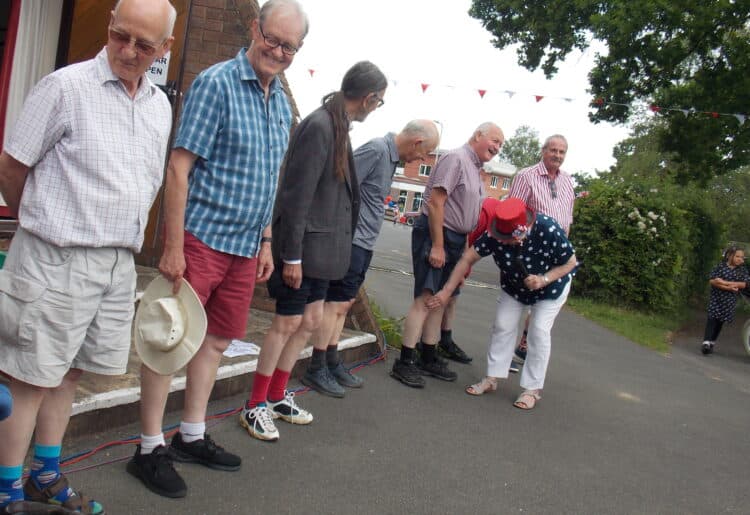 The knobbly knees competition saw some stiff competition. Picture: Jake Clothier