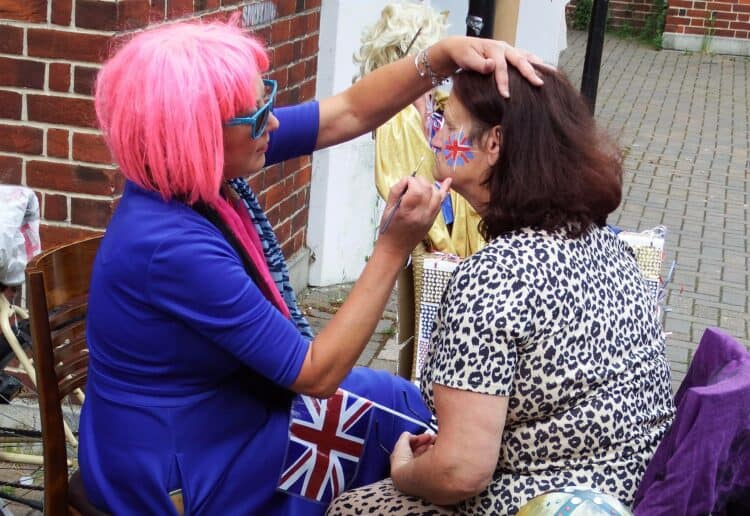 Facepainting was enjoyed by children and adults alike Picture courtesy of WCDA