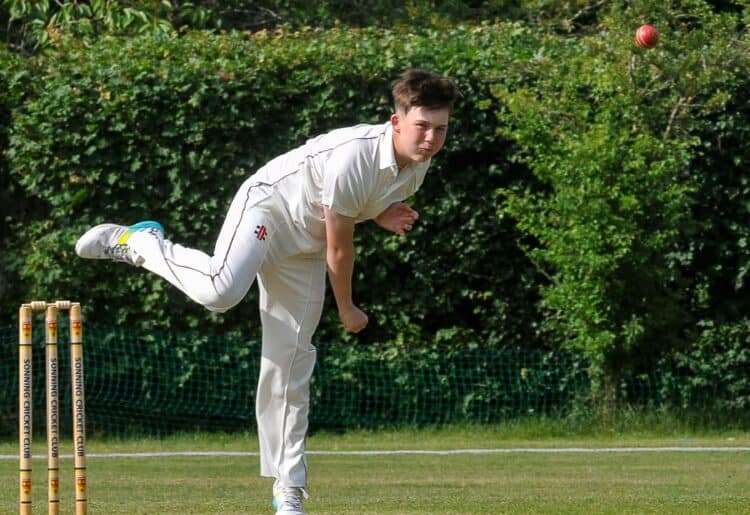 Sonning 2s (batting) v Eversley 2s.

Raoul Harding batting