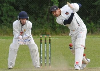 Reading 2s (batting) v Sonning 2sAnkit Sharma batting.