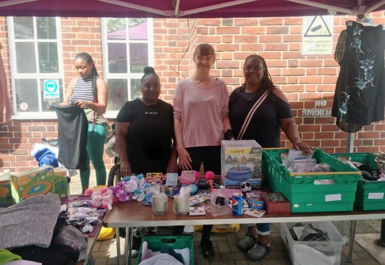 WCDA volunteers organised a garage sale to help residents handle the rising cost of living, whilst also minimising product waste Picture: Ji-Min Lee
