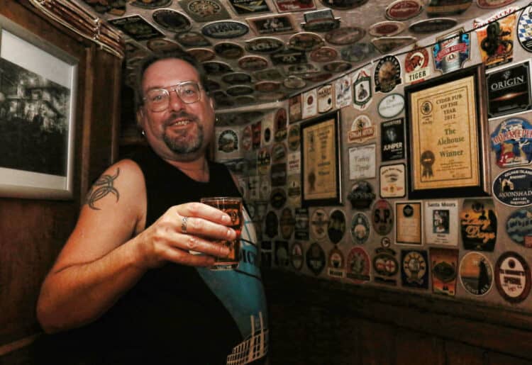 Publican Karl Mellows at the Alehouse, CAMRA's new regional Cider Pub of the Year. Picture: Dijana Capan/DVision Images