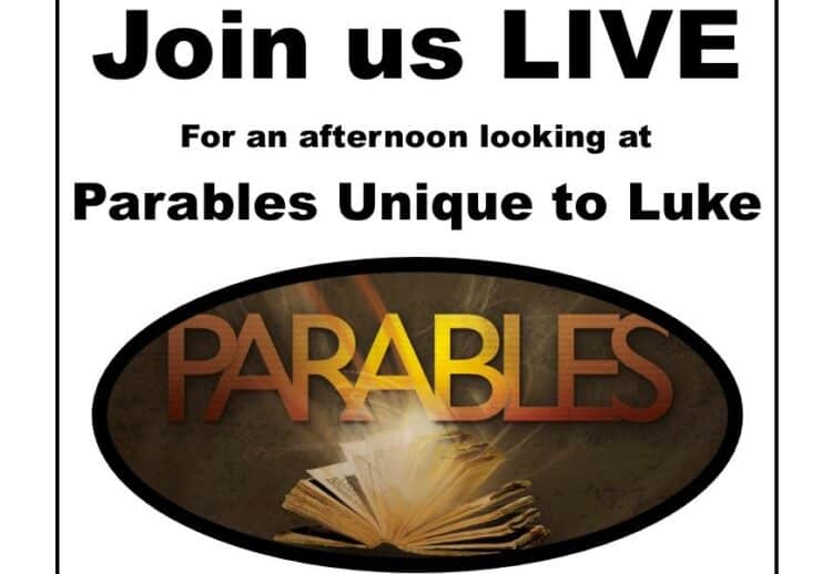 The poster to OPen BIble Trust's Parables event