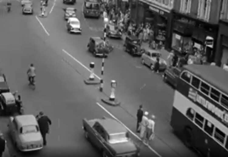 Broad Street in Reading as seen in a 1959 newsreel, and featured on the new BBC Rewind site Picture: BBC Rewind