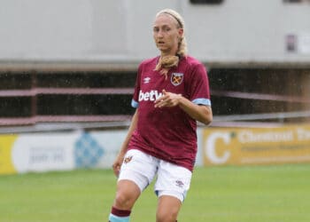 Brooke Hendrix Picture: Wikimedia Commons https://commons.wikimedia.org/wiki/File:Lewes_FC_Women_0_West_Ham_Utd_Women_5_pre_season_12_08_2018-355_%2843970308182%29.jpg
