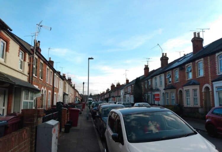 Bins out in Blenheim Road, East Reading Picture: James Aldridge
