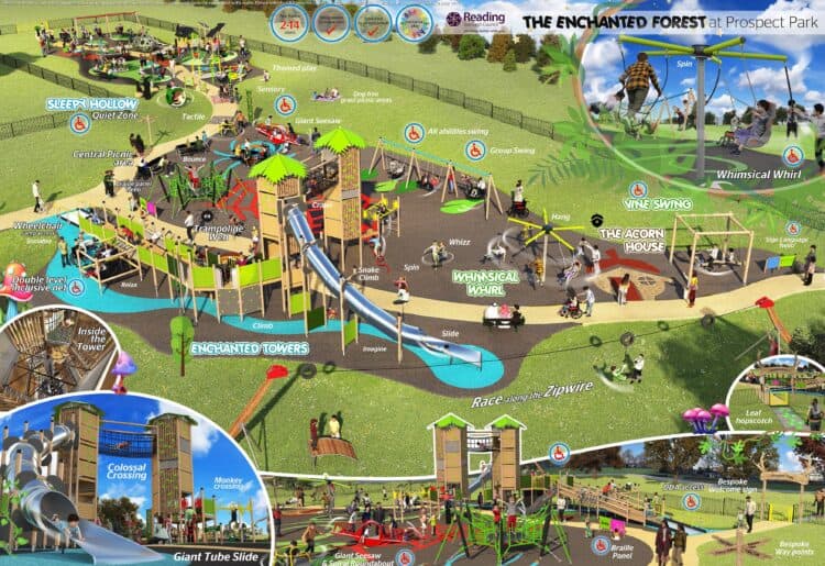A new playground is to be built in Reading's Prospect Park