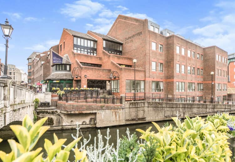 Many of the apartments overlook the River Kennett. Picture: Courtesy of Leaders Romans Group.