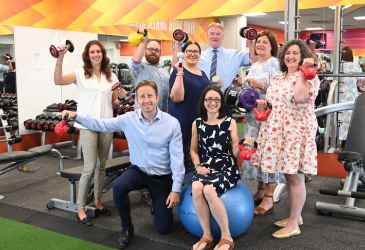 Councillors Adele Barnet-Ward, James Moore and Anne Thompson view the improvements to the Meadway Leisure Centre in Tilehurst. Picture: Reading Borough Council