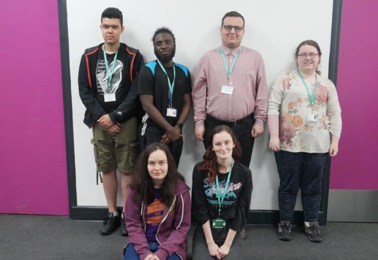 The Route to Recruit students, including Tyrik and Lydia, all secured employment after their supported internships. Picture: Courtesy of Activate Learning