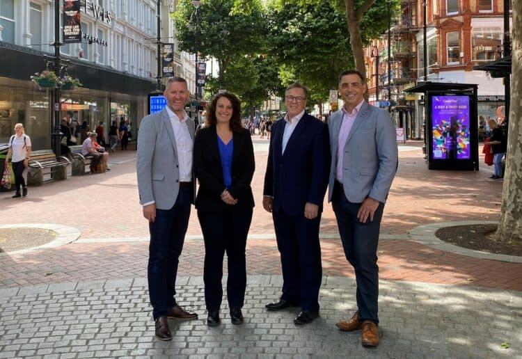 From left:L Andy Briggs, GM Oracle Shopping Centre, Nigel Horton-Baker ? Executive Director REDA and Andrew Whiteaker, Partner Boyes Turner
