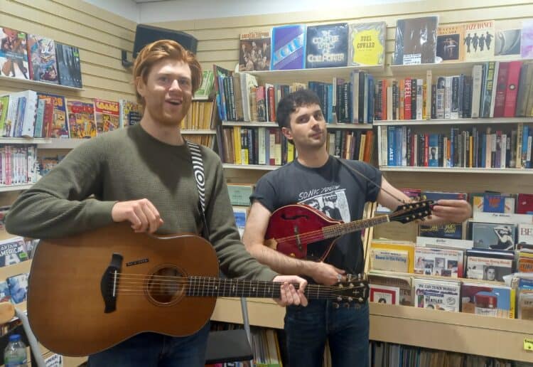 The Amazons' Matt Thomson and Chris Alderton performing at Oxfam Music, Duke Street. Picture: Jake Clothier